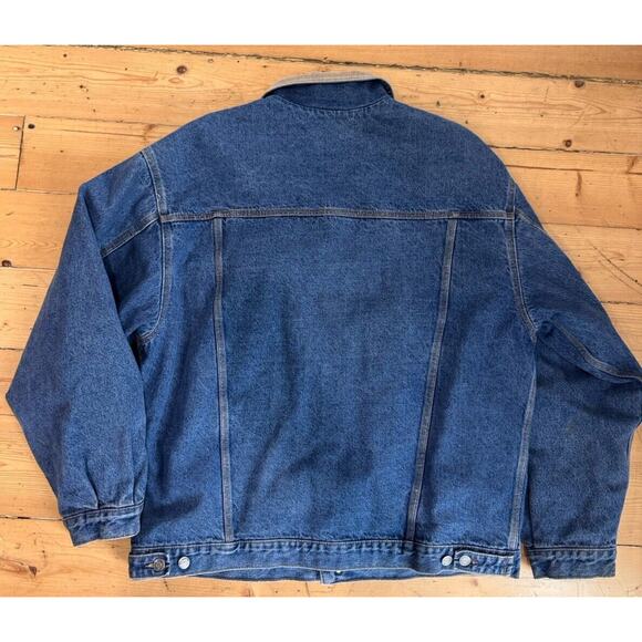 VINTAGE Old Rye Denim Barn Jacket Coat Mens XXL Corduroy Collar Flannel Lined - Picture 7 of 12